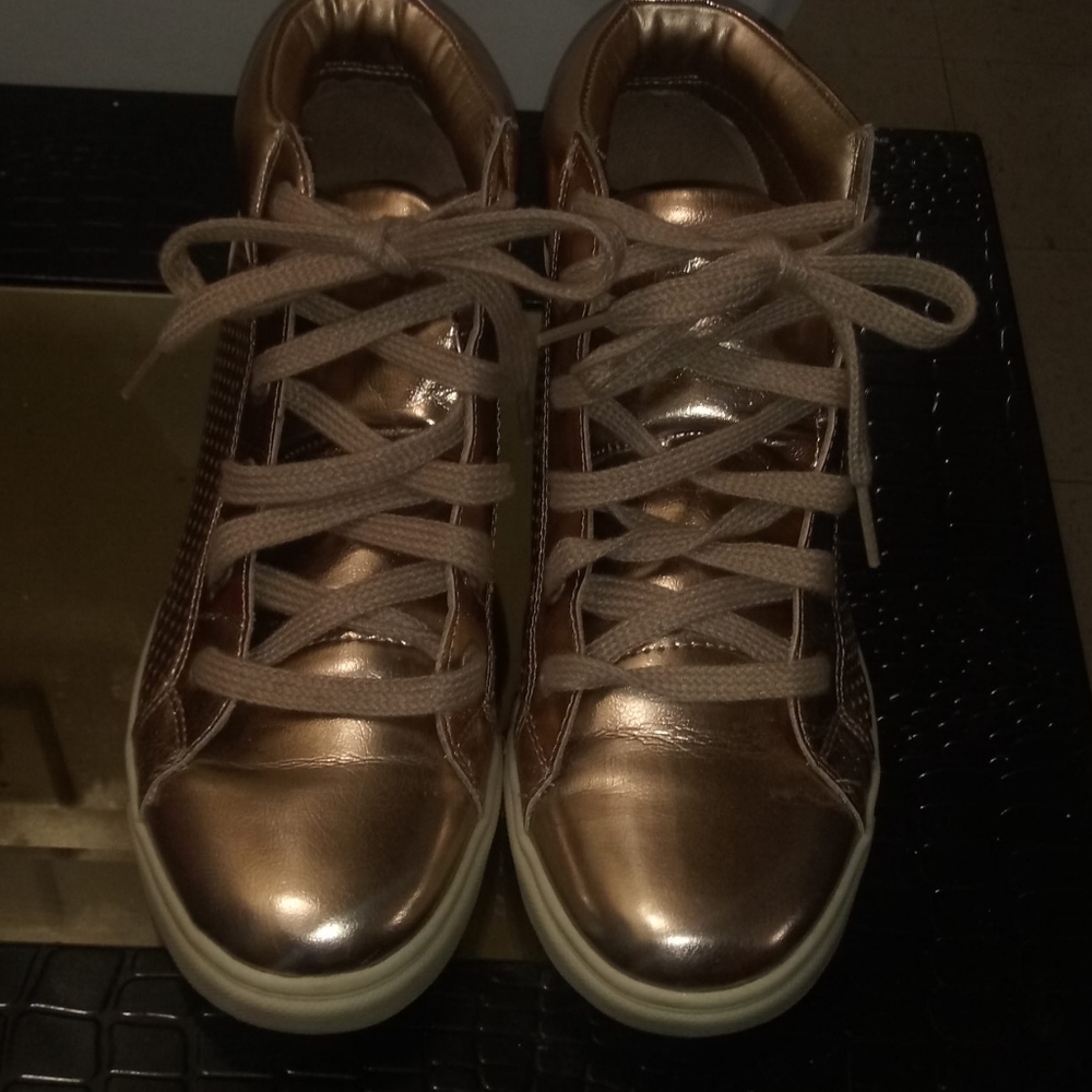 Gold sneakers